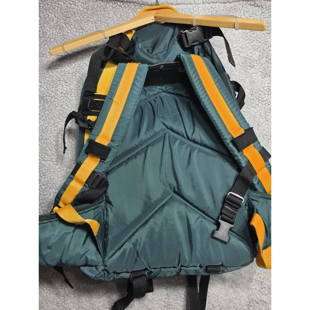 Vintage Ortovox CUMULUS Tour Hiking Backpack GREEN Orange Yellow SEE DESCRIPTION